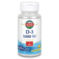 Kal D-3 5000 UI - Vitamina D3 Essencial para Saúde Óssea e Imunidade - 90 Cápsulas