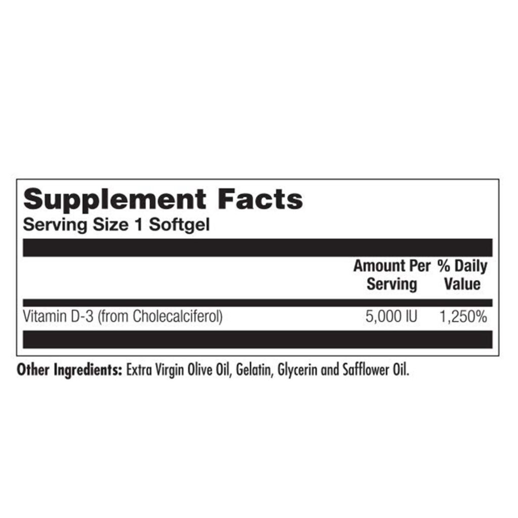 Kal D-3 5000 UI - Vitamina D3 Essencial para Saúde Óssea e Imunidade - 90 Cápsulas - Imagem 2