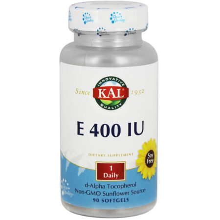 Kal Vitamina E - 400 IU - 90 Cápsulas em Gel