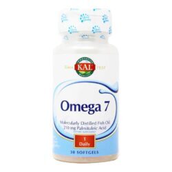 Kal Omega 7 - Ácido Palmitoleico 525 mg - 30 Cápsulas em Gel para Saúde e Bem-Estar