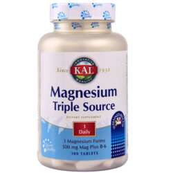 Kal Magnésio Tripla Fonte 500 mg - 100 Tabletes: Energia e Bem-Estar Diário