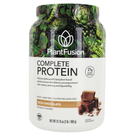 Plantfusion, Proteína Vegetal Completa - Chocolate Rico - 900 g (2 lbs)