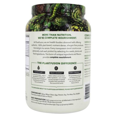 Plantfusion, Proteína Vegetal Completa - Chocolate Rico - 900 g (2 lbs) - Image 3