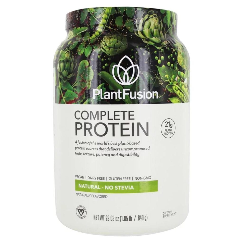 PlantFusion Proteína Completa de Plantas - Natural 840g - Sem Estévia | Suplemento Vegano