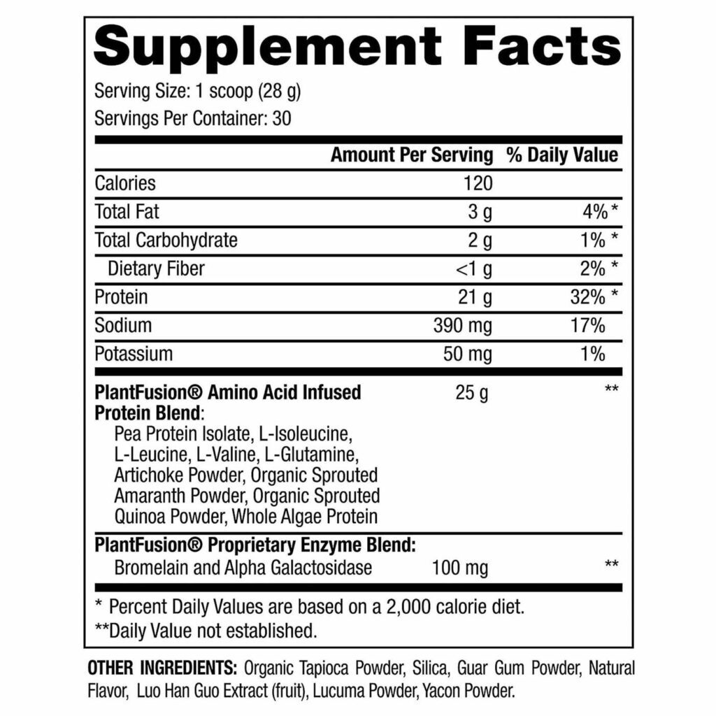 PlantFusion Proteína Completa de Plantas - Natural 840g - Sem Estévia | Suplemento Vegano - Imagem 5