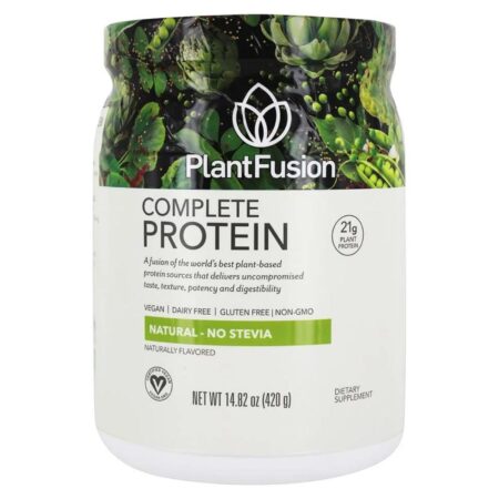 Plantfusion Proteína Completa de Plantas - Natural - Sem Estévia - 14.82 oz (420g)