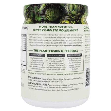 Plantfusion Proteína Completa de Plantas - Natural - Sem Estévia - 14.82 oz (420g) - Image 3