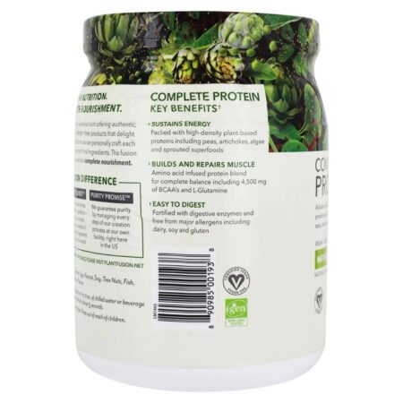 Plantfusion Proteína Completa de Plantas - Natural - Sem Estévia - 14.82 oz (420g) - Image 4