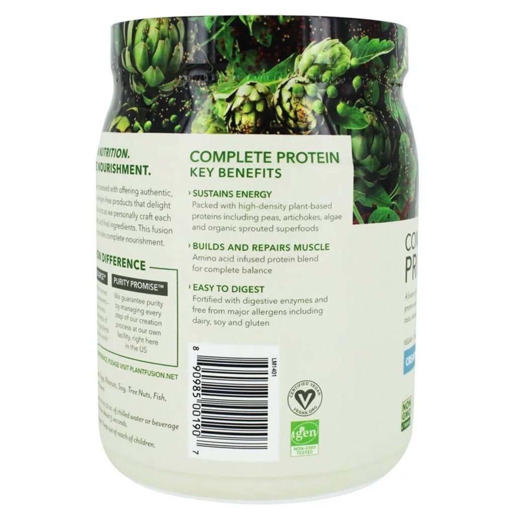 PlantFusion Proteína Vegetal Completa Creme de Baunilha 454g - Sua Fonte Pura e Nutritiva - Imagem 4