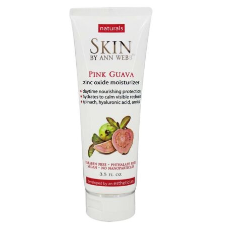 Skin By Ann Webb, Hidratante de óxido de zinco de goiaba rosa - 3.5 oz