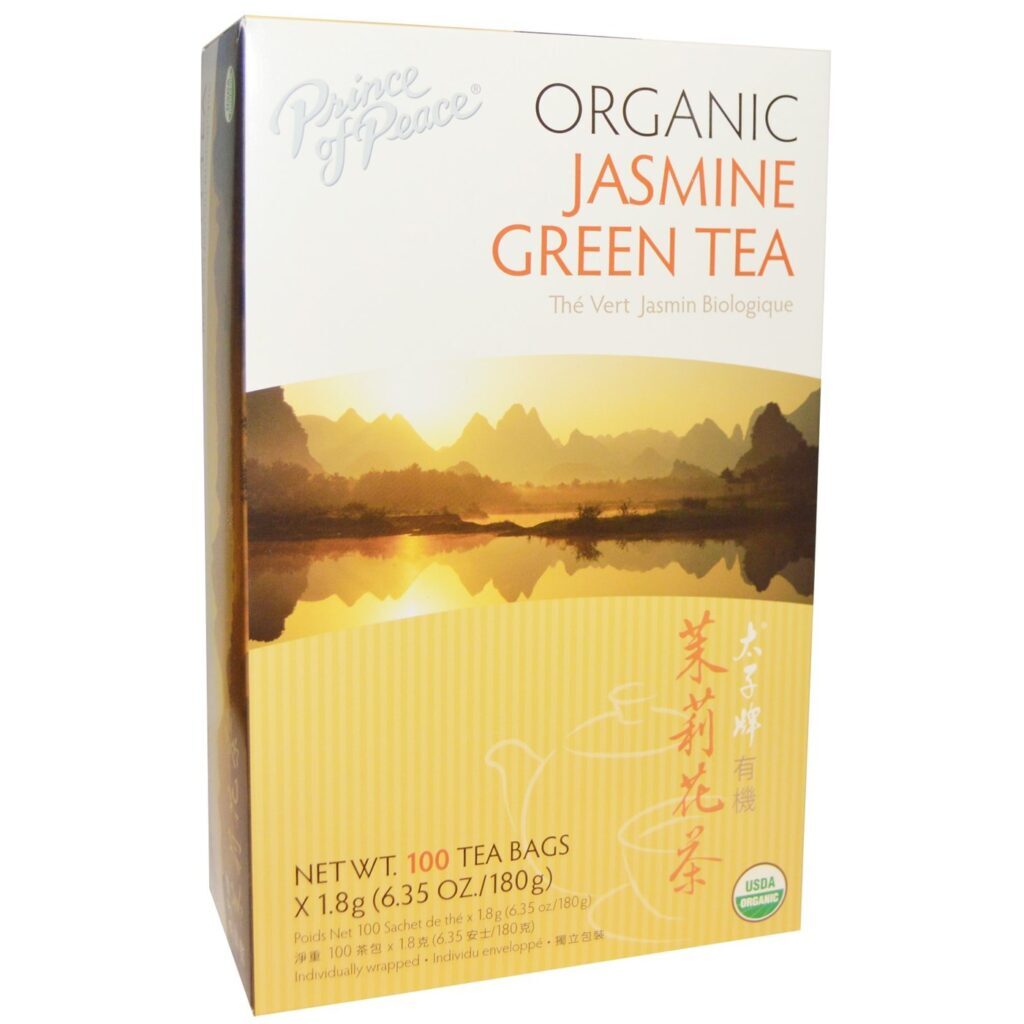 Chá Verde de Jasmin Prince Of Peace - 100 Saquinhos - Bem-Estar e Sabor