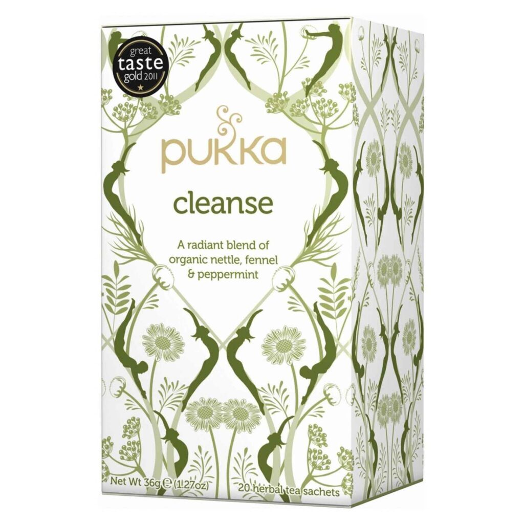 Chá Purificador Pukka Herbal Teas: Urtiga, Hortelã-Pimenta e Erva-Doce - 20 Saquinhos