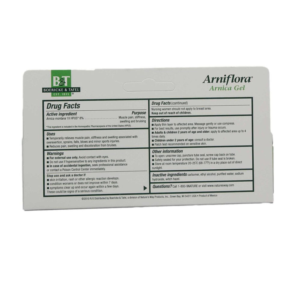 Boericke and Tafel Arniflora Arnica em Gel: Alívio Natural para suas Dores - 78 g - Imagem 2