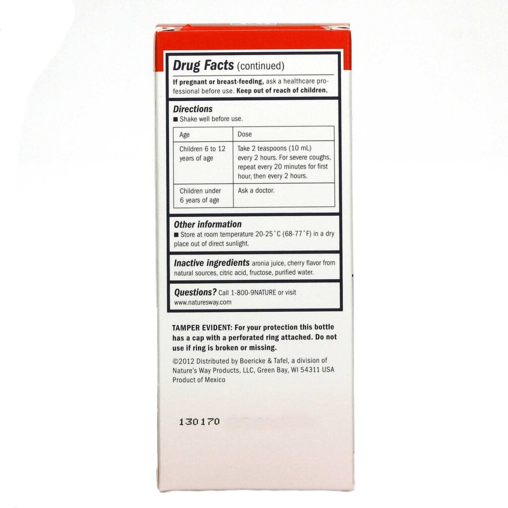 Boericke and Tafel Xarope Brônquico Infantil - Alívio Natural para Tosse 120ml - Imagem 3