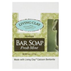 Sabonete Living Clay Fresh Mint 12 Unidades de 113g Cada - Higiene Natural