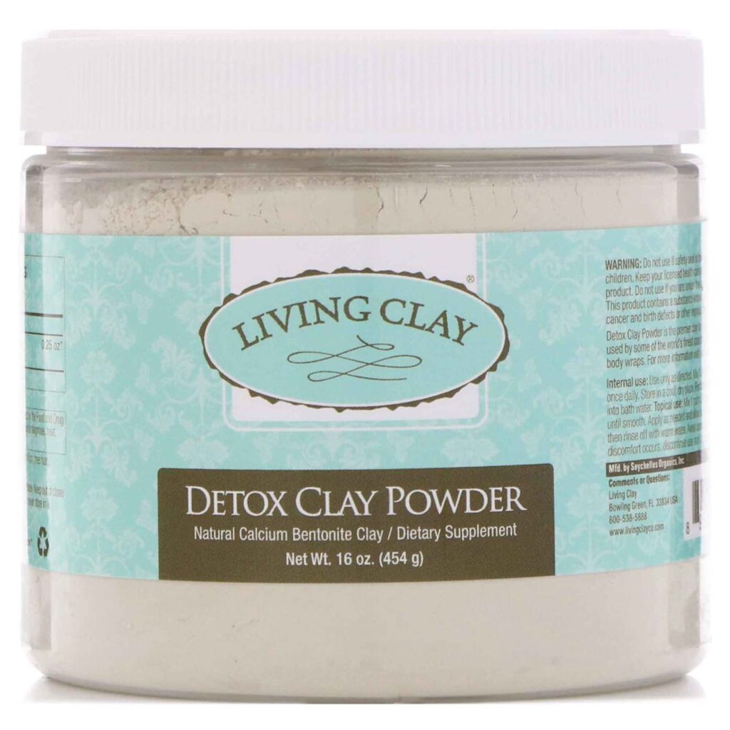 Living Clay Pó de Argila de Desintoxicação - 454g | Purificação Natural