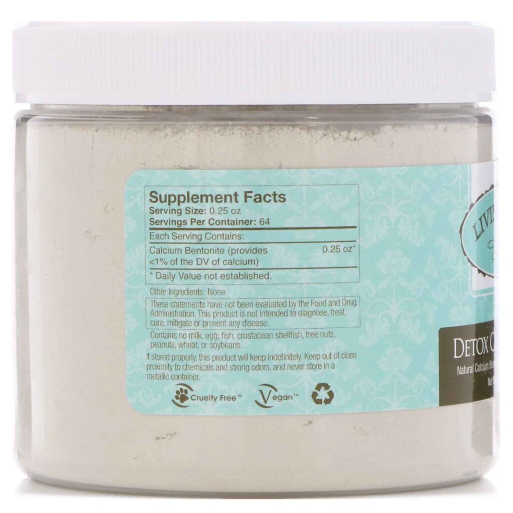 Living Clay Pó de Argila de Desintoxicação - 454g | Purificação Natural - Imagem 3