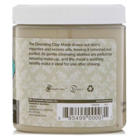 Living Clay Cleansing Clay Mask, Cream, Fragrance Free (Jar) 8oz - 8oz - Image 2