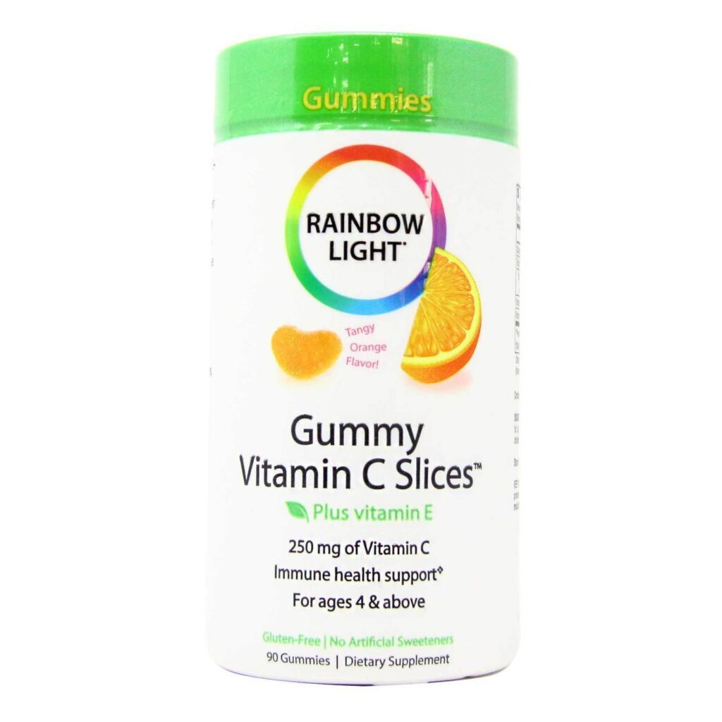 Rainbow Light Vitamina C Tangerina 90 Gomas: Imunidade e Energia Natural