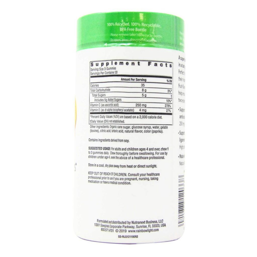 Rainbow Light Vitamina C Tangerina 90 Gomas: Imunidade e Energia Natural - Imagem 2
