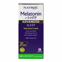 Natrol Sono Avançado Melatonina + 5 HTP - 60 Comprimidos Dupla Camada: Seu Sono Reparador no Brasil