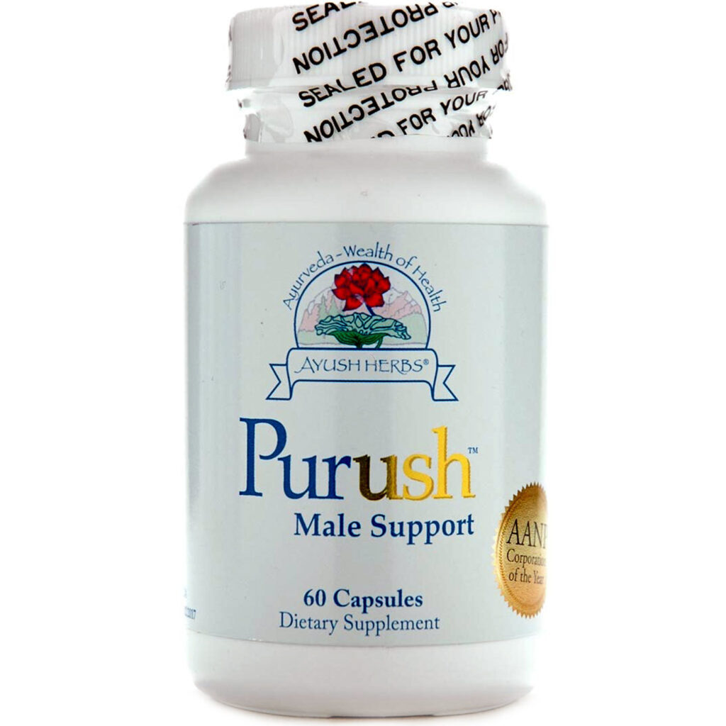 Ayush Ervas Purush - 60 Cápsulas: Potencialize Sua Vitalidade Natural