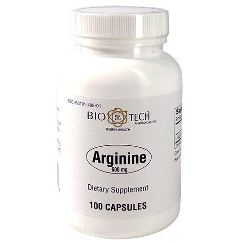 BioTech Pharmacal Arginina 600 mg - 100 Cápsulas: Melhore Sua Performance e Bem-Estar