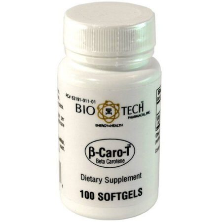 BioTech Pharmacal B-Caro-T - 25,000 IU - 100 Cápsulas em Gel