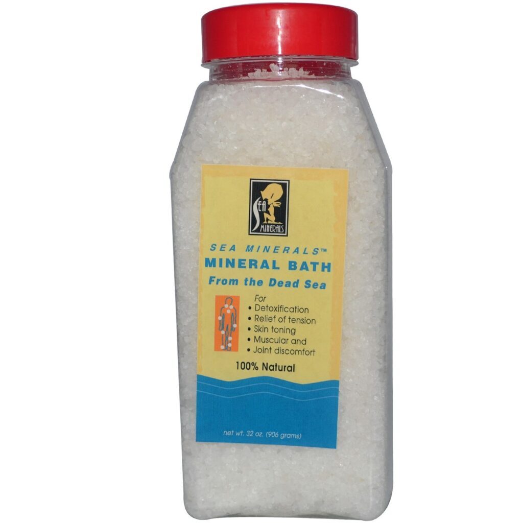 Sal do Mar Morto MINERL 907g para Banho: Minerais Puros para sua Pele