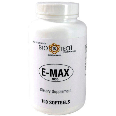 BioTech Pharmacal, E-Max™ 1000 - 100 Cápsulas em Gel