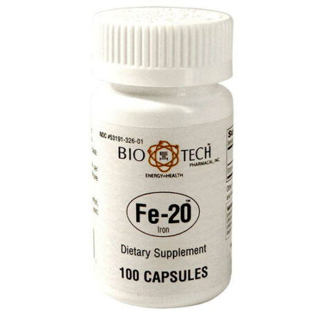 BioTech Pharmacal, Fe-20™ - 100 Cápsulas