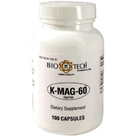 BioTech Pharmacal K-Mag-60 - 100 Cápsulas