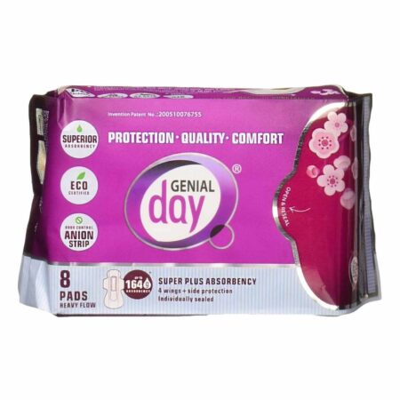 Genial Day Super Absorbency Heavy Flow Pads 8 Pads