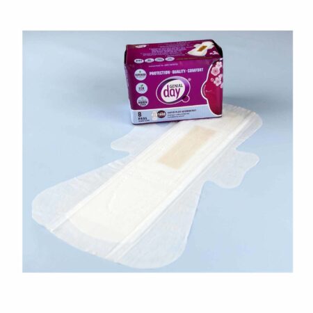 Genial Day Super Absorbency Heavy Flow Pads 8 Pads - Image 5