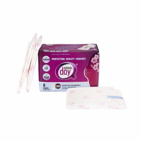 Genial Day Super Absorbency Heavy Flow Pads 8 Pads - Image 6