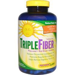 Renew Life Triple Fibra – 150 Cápsulas Vegetarianas: Saúde Digestiva e Bem-Estar Intestinal