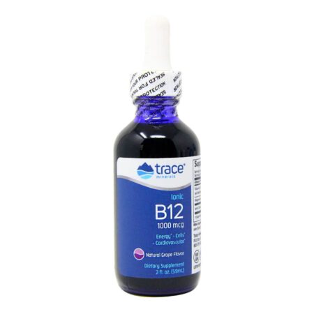 Trace Minerals Research Liquid Ionic B12, Uva - 1,000 mcg - 2 fl oz