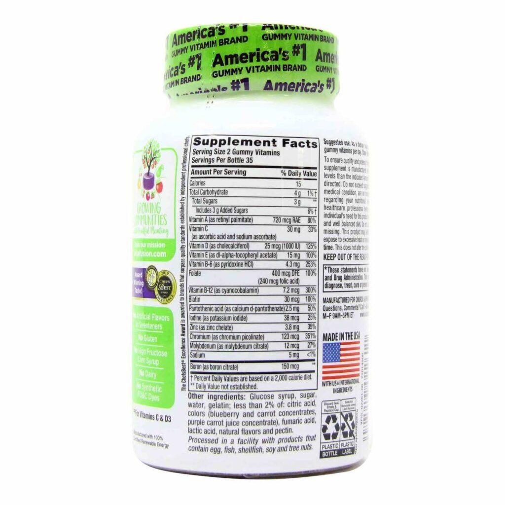 VitaFusion Multivitamínico Completo para Homens - 70 Gomas: Energia e Bem-Estar Diário - Imagem 3