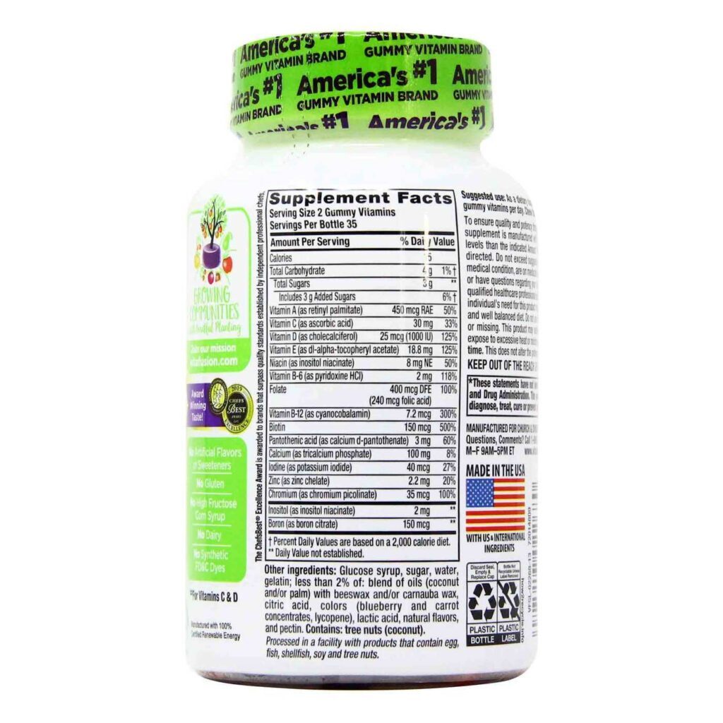 VitaFusion Multivitamínico Completo para Mulheres - 70 Gomas Deliciosas - Imagem 3