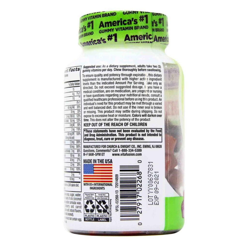 VitaFusion Multivitamínico Completo para Mulheres - 70 Gomas Deliciosas - Imagem 4