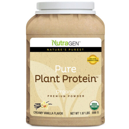 NutraGEN, Proteína Vegetal Pura - Baunilha - 28 Porções