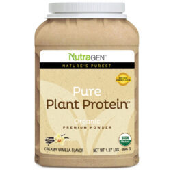 NutraGEN Proteína Vegetal Pura Baunilha 28 Porções - Energia Pura e Natural