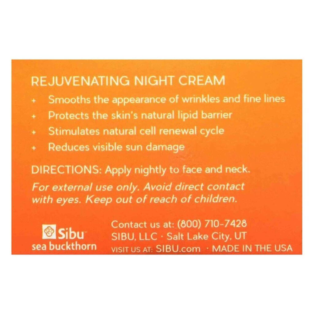 Sibu Beauty Creme Facial Noturno Rejuvenescedor de Espinheiro-Marítimo - 30 ml - Pele Radiante - Imagem 5