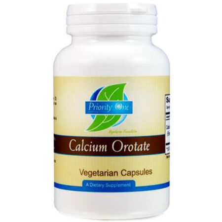 Priority One, Orotato de Cálcio 220 mg - 100 Cápsulas Vegetarianas