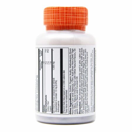 Solaray Tart Cherry Extract - 90 Chewable Tabletes - Image 3