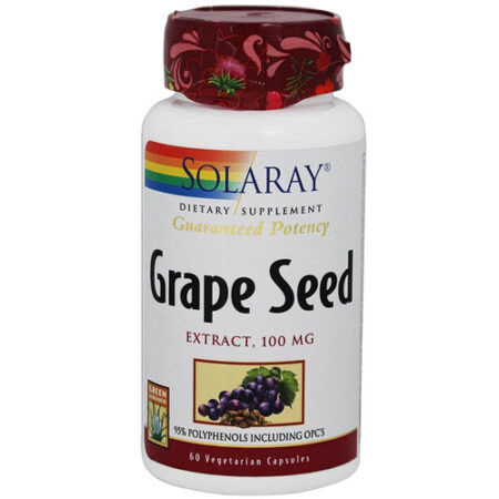 Solaray Grape Seed Extract - 100 mg - 60 Cápsulas Vegetarianas