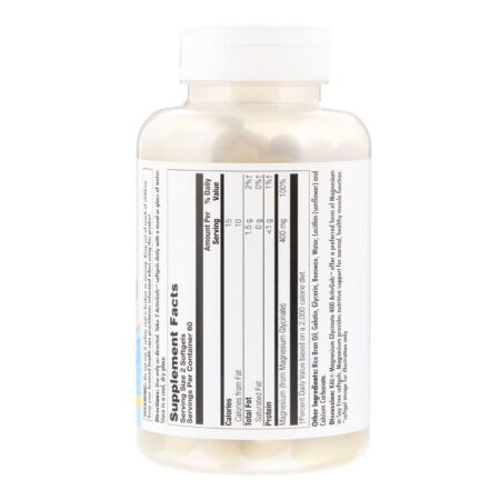 Kal, Glicinato de Magnésio 400 mg - 120 Cápsulas em Gel - Image 2