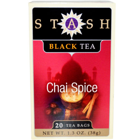 Stash Tea, Chá Preto de Chai Spice - 20 Saquinhos de Chá