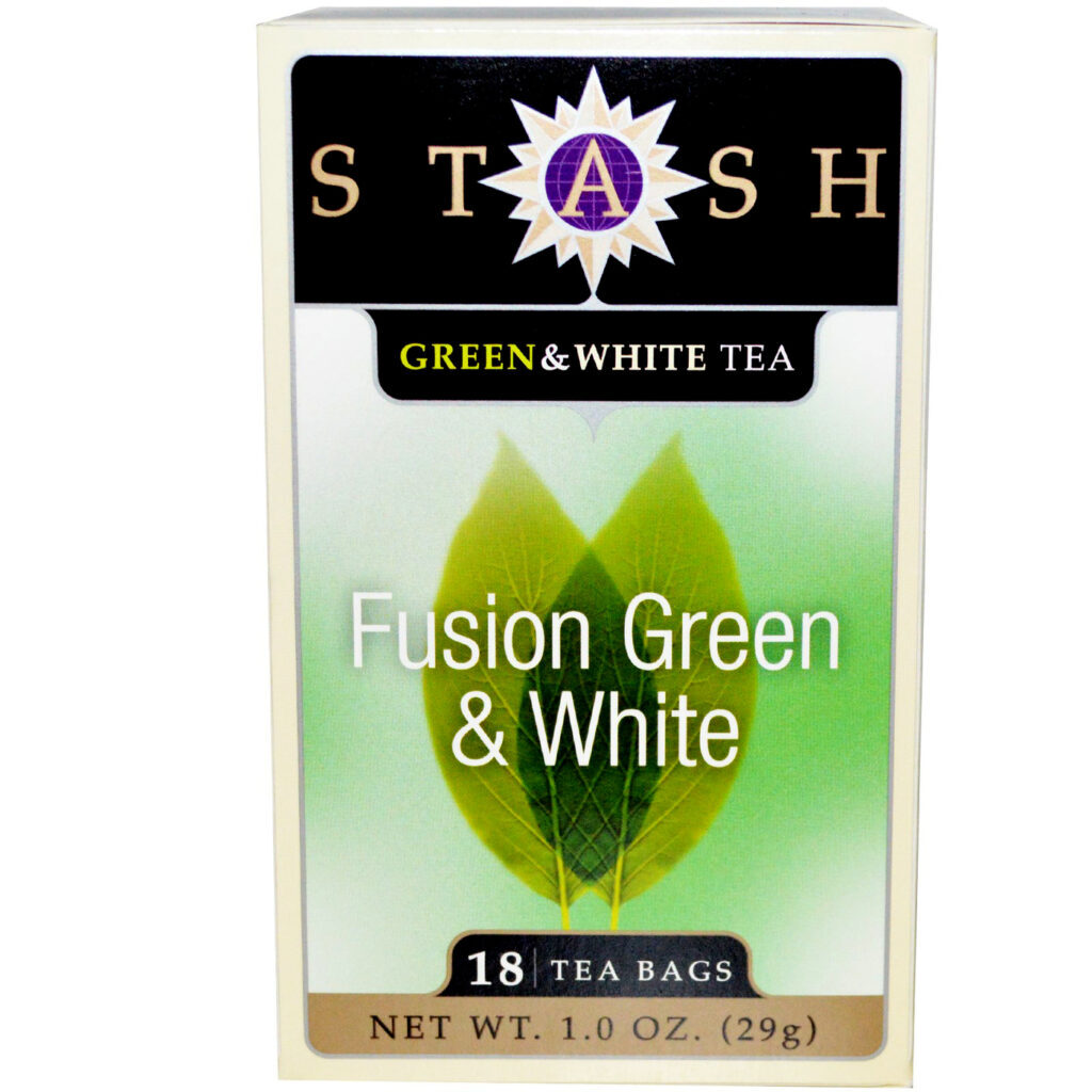 Stash Tea Fusão Chá Verde e Branco 18 Saquinhos - Antioxidante e Revigorante