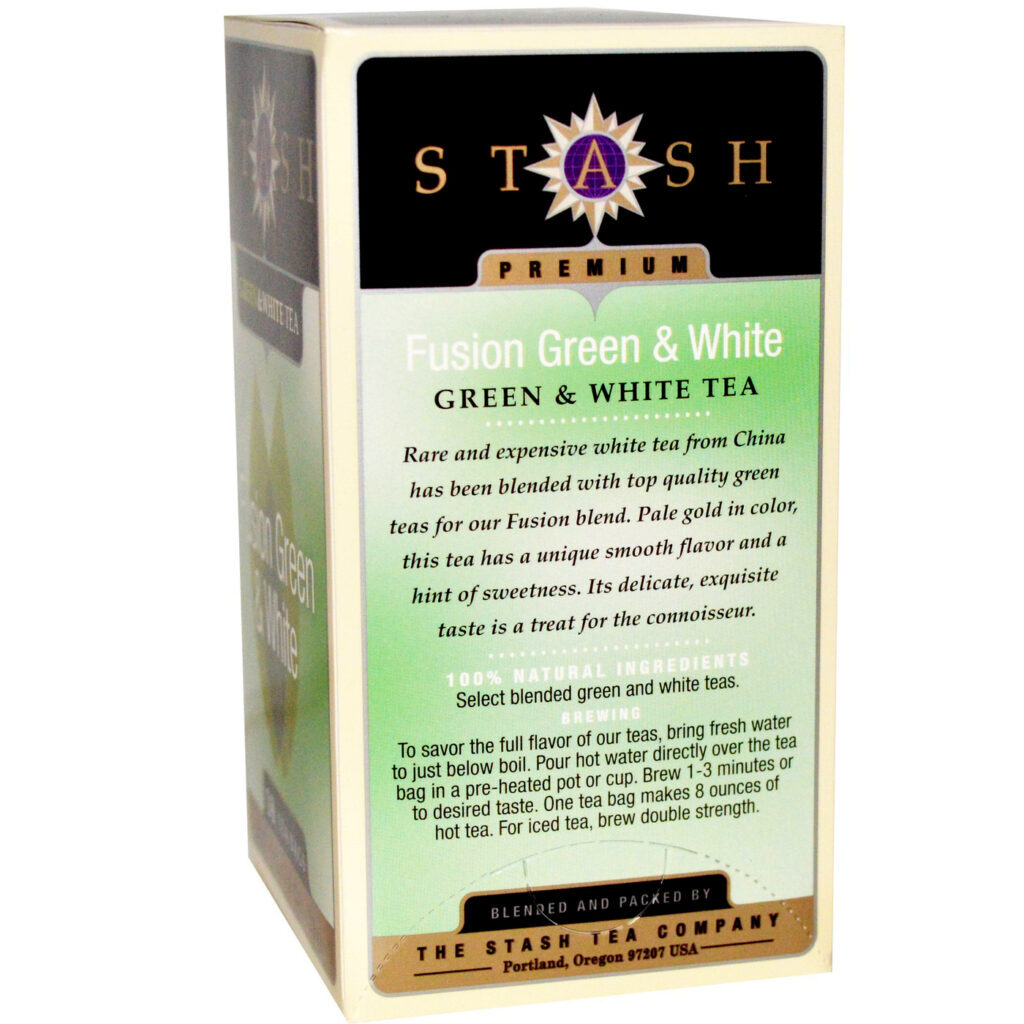 Stash Tea Fusão Chá Verde e Branco 18 Saquinhos - Antioxidante e Revigorante - Imagem 2